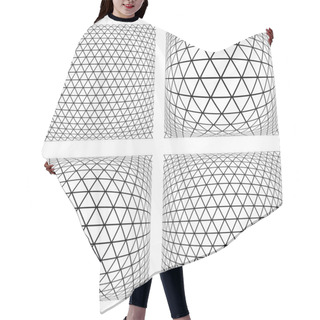 Personality  3D Geometric Latticed Textures.  Hair Cutting Cape