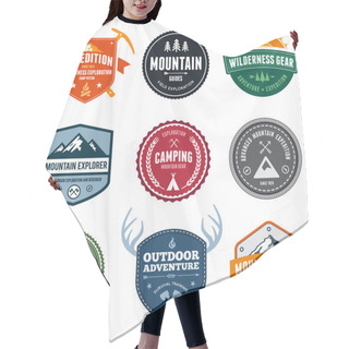 Personality  Mountain Badges Hair Cutting Cape