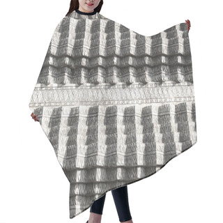 Personality  Abtract Line Pattern Brickwork Hair Cutting Cape