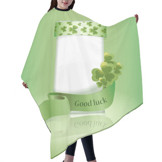 Personality  Vector Greeting Card - Good Luck Hair Cutting Cape