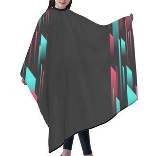 Personality  Abstract Glitch TikTok Background. Vector Illustration. Abstract Background. Light. Futuristic Blue Red Gradient Vector Black Background Contrast Color Border Digital Dynamic Elegant. TikTok, Tik Tok Hair Cutting Cape