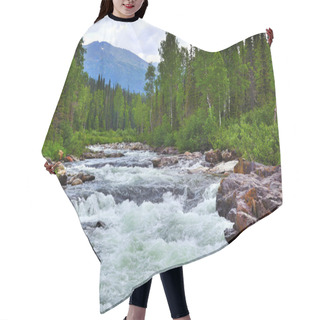 Personality  Raging Mountain River Hair Cutting Cape
