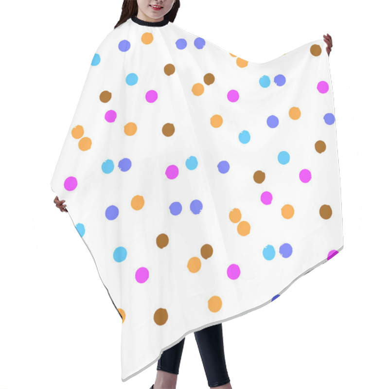 Personality  Ditsy Vector Polka Dot Pattern Hair Cutting Cape