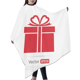 Personality  Gift Box Icon Hair Cutting Cape