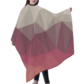 Personality  Minimal Multicolored Polygonal Background Hair Cutting Cape