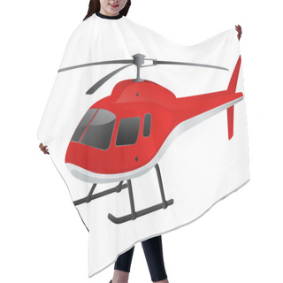 Personality  Isolated Red Helicopter Hair Cutting Cape