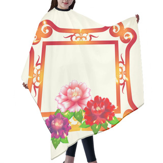 Personality  Oriental Chinese New Year Design Hair Cutting Cape