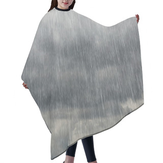 Personality  Dark Clouds With Falling Rain Hair Cutting Cape