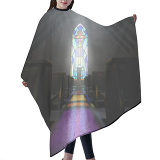 Personality  Stained Glass Window Church Hair Cutting Cape