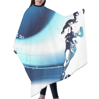 Personality  Abstract Football Background Hair Cutting Cape