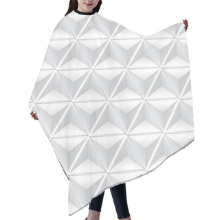 Personality  Abstract Geometric Background With White Cubes. Hair Cutting Cape