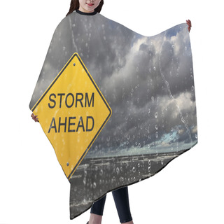 Personality  Warning Sign Of Bad Weather Ahead Hair Cutting Cape