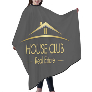Personality  House Club Real Estate Logo Hair Cutting Cape