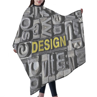 Personality  Iron Letters Forming The Word Design Hair Cutting Cape