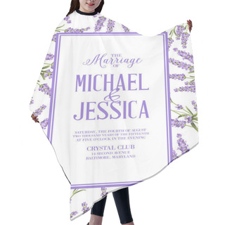 Personality  Lavender Sign Label. Hair Cutting Cape