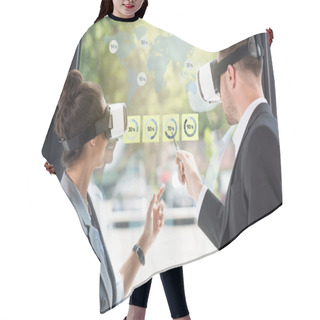 Personality  Businesspeople In Vr Headsets  Hair Cutting Cape