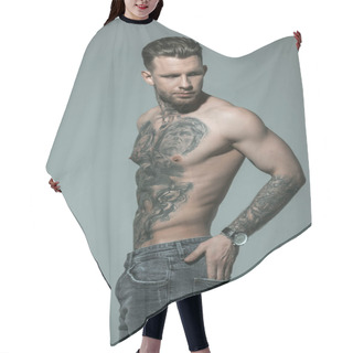 Personality  Tattooed Hair Cutting Cape