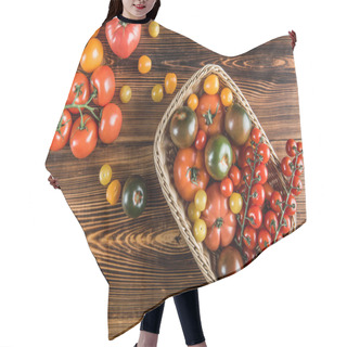Personality  Fresh Tomatoes In Basket Hair Cutting Cape