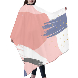 Personality  Colorful Memphis Design Background Vector Hair Cutting Cape