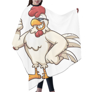 Personality  Cool Chicken Hair Cutting Cape