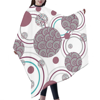 Personality  Abstract Seamless Background Geometric  Hair Cutting Cape