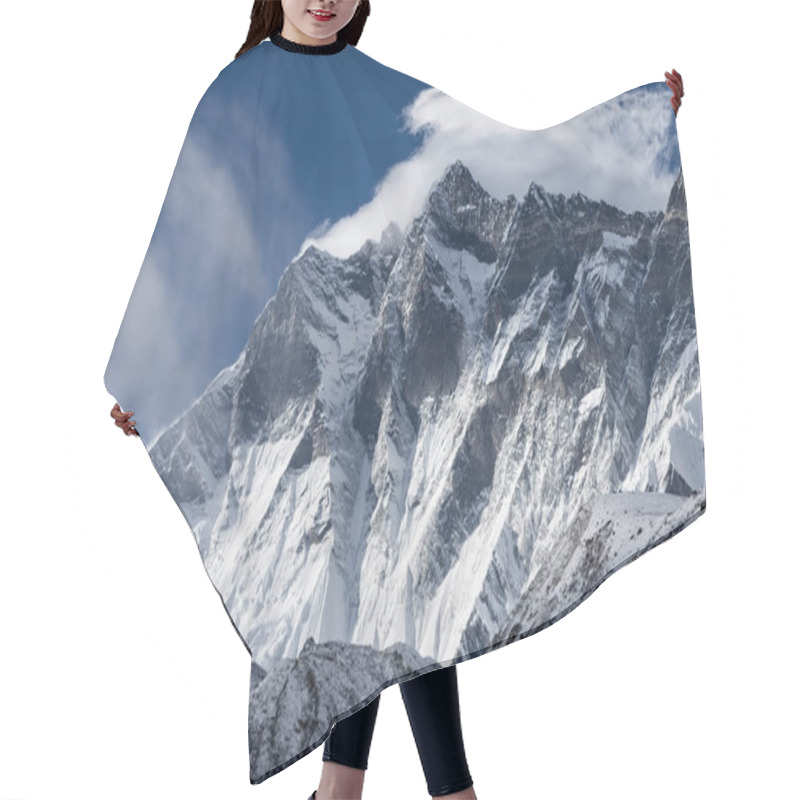 Personality  Dramatic View Over Himalaya Mountains On A Cloudy Day Brilliant Photo Hair Cutting Cape
