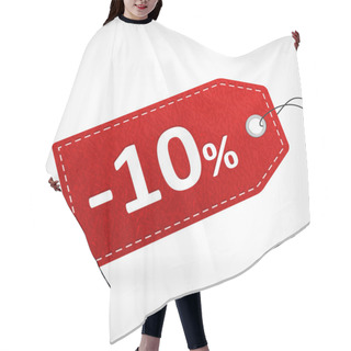 Personality  Red Leather Price Labels Ten Percent Saleoff Hair Cutting Cape