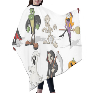 Personality  Halloween Monster Characters Hair Cutting Cape