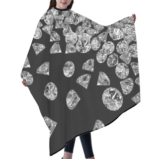 Personality  Diamonds 3d Composition Hair Cutting Cape