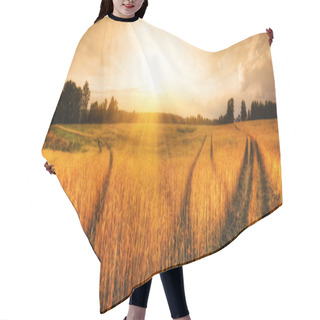 Personality  Rural Landscape Hair Cutting Cape