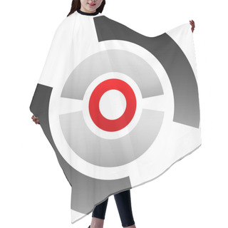 Personality  Crosshair Icon, Target Symbol.  Hair Cutting Cape
