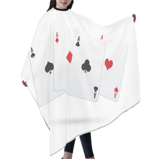 Personality  A Set Of Playing Cards Of Aces, Hearts, Spades, Diamonds, Clubs. Casino Icons, Vector Hair Cutting Cape