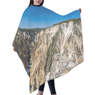 Personality  Lower Yellowstone Falls In The Yellowstone National Park Hair Cutting Cape