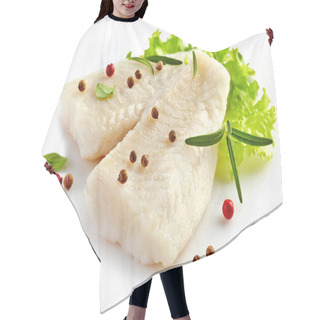 Personality  Prepared Fish Fillet Pieces Hair Cutting Cape