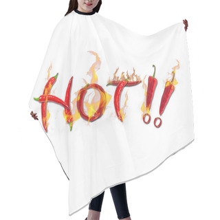 Personality  Text Of Red Hot Chili Pepper Burns Hair Cutting Cape