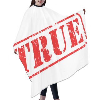 Personality  True Red Stamp Text Hair Cutting Cape