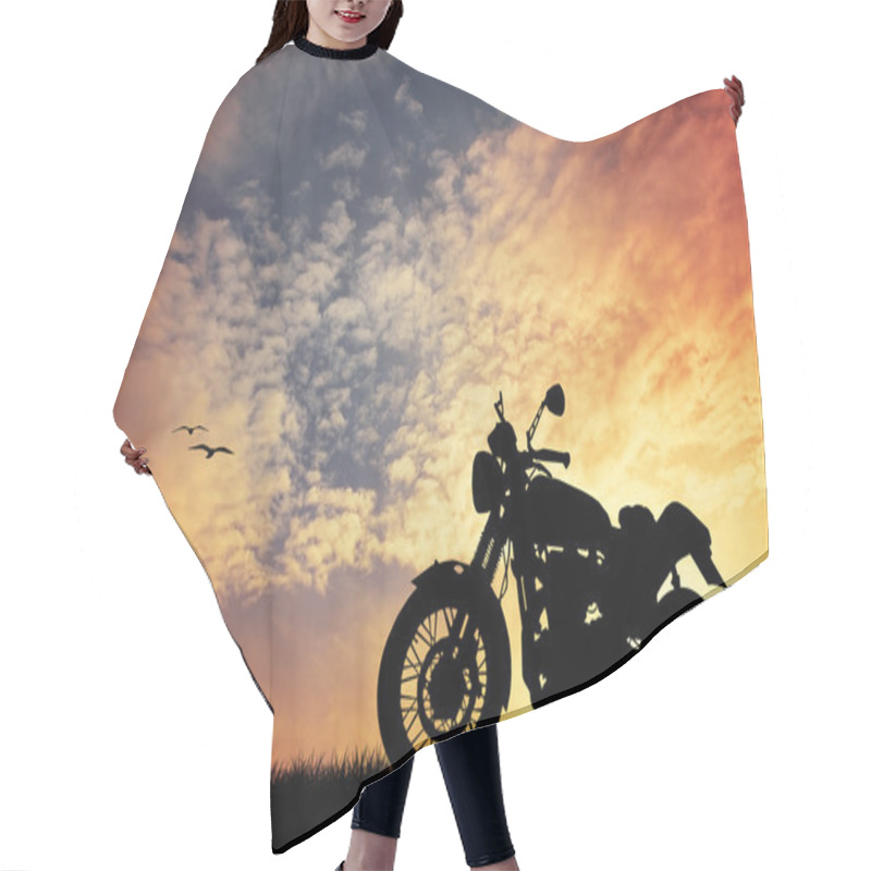 Personality  Motorcycle hair cutting cape