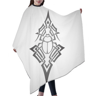 Personality  Scarab Beetle Tribal, Vector Hair Cutting Cape