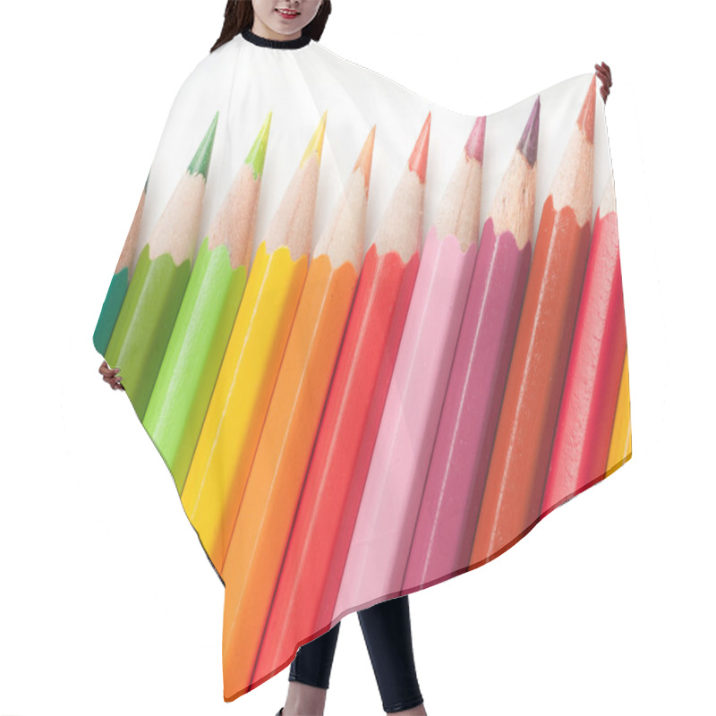 Personality  Color pencils hair cutting cape