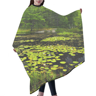 Personality  Lily Pads On Lake Hair Cutting Cape