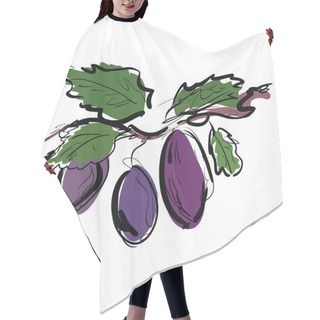 Personality  Plum On The Branch Hair Cutting Cape