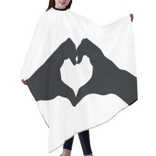 Personality  Love Heart Hands Hair Cutting Cape