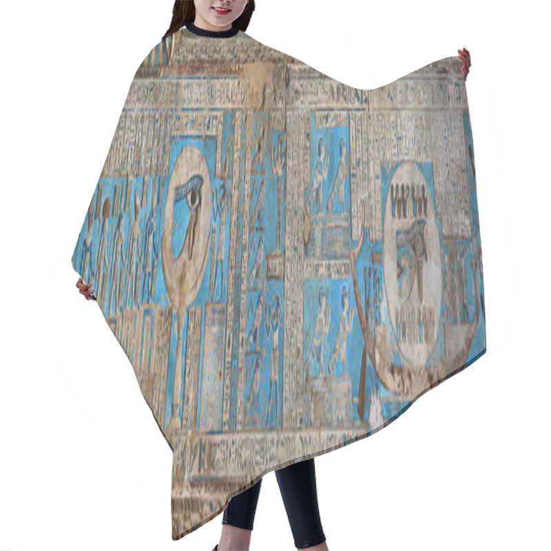 Personality  Hieroglyphic Carvings In Ancient Egyptian Temple Hair Cutting Cape