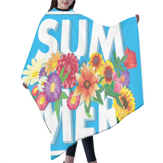 Personality  Floral Summer Graphic Design Hair Cutting Cape