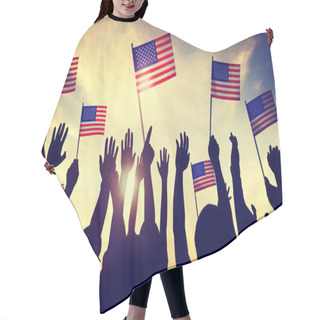 Personality  Celebration Indendence Day Concept Hair Cutting Cape