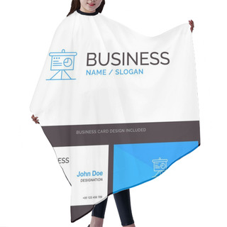 Personality  Presentation, Analytics, Board, Business Blue Business Logo And  Hair Cutting Cape