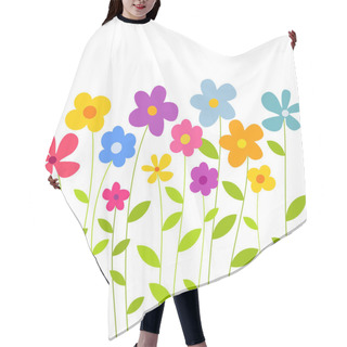 Personality  Flowers Growing Hair Cutting Cape