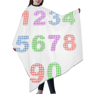 Personality  Numbers Quilt And Old Fashioned Baby Blanket Design Hair Cutting Cape