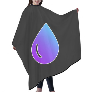 Personality  Blood Drop Blue Gradient Vector Icon Hair Cutting Cape