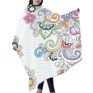 Personality  Hand-Drawn Psychedelic Paisley Notebook Doodles Hair Cutting Cape